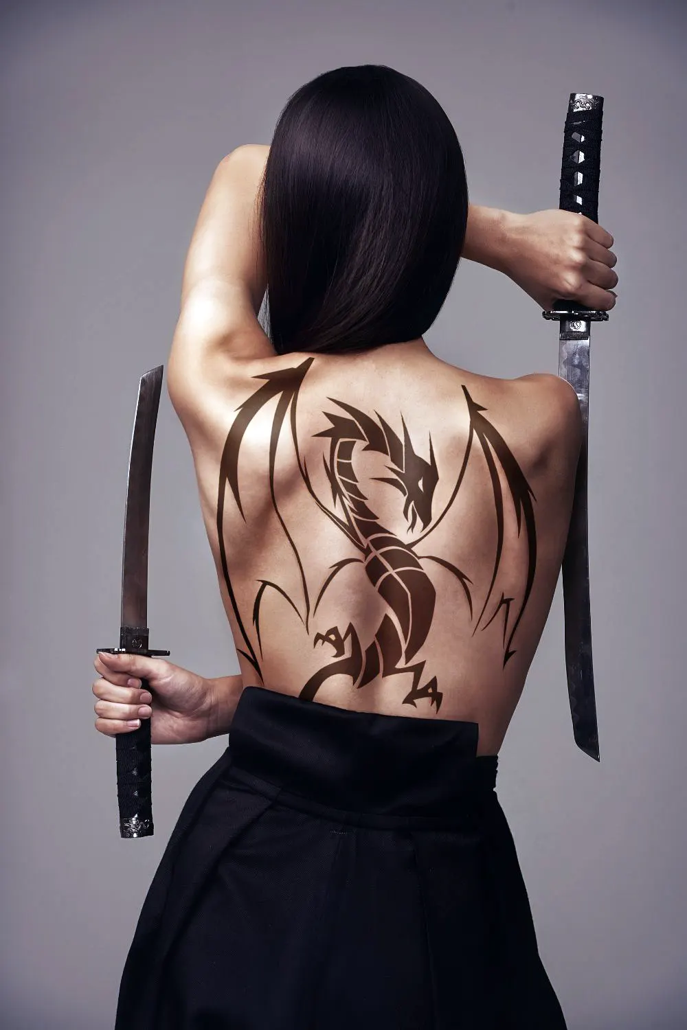 Female ninja tattoo