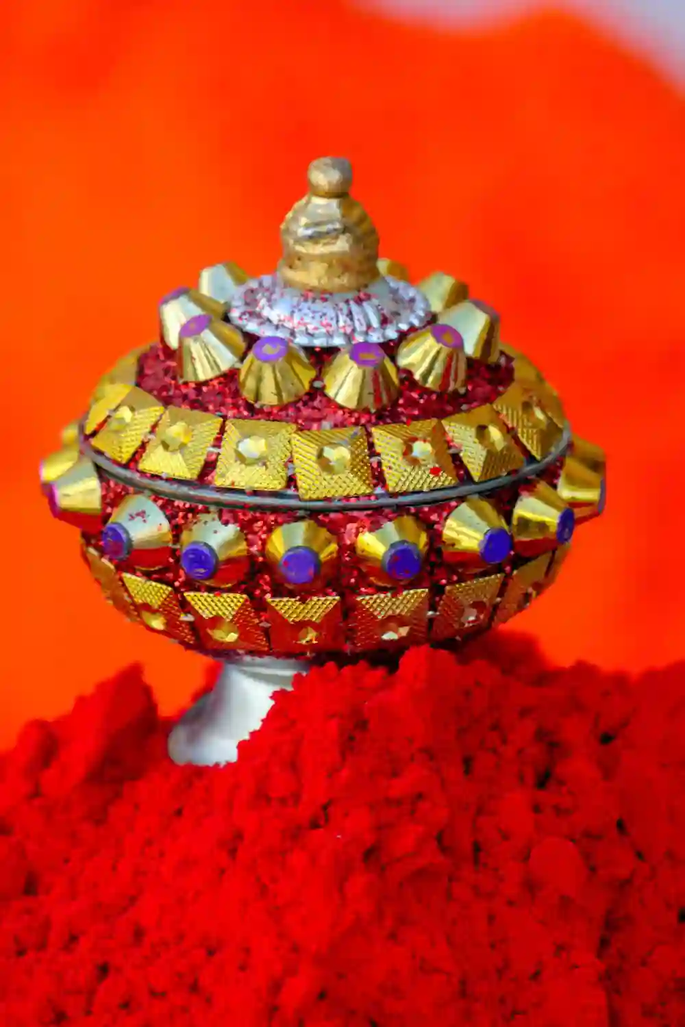Indian Traditional Vermilion box
