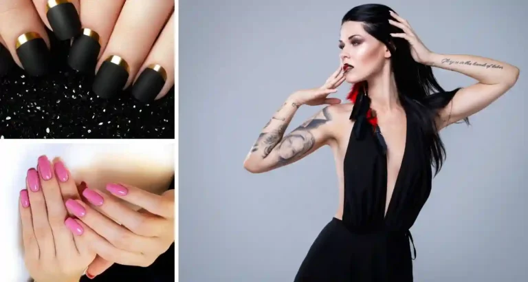 What nail color goes with a black dress