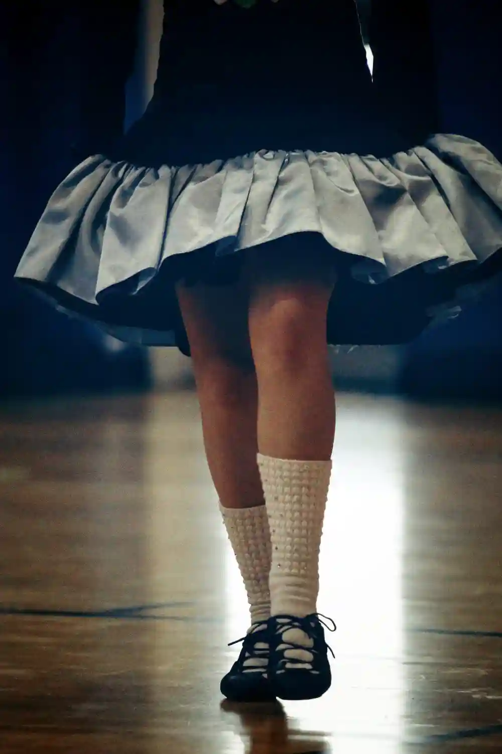 Traditional Irish Jig Young Female Dancer Legs