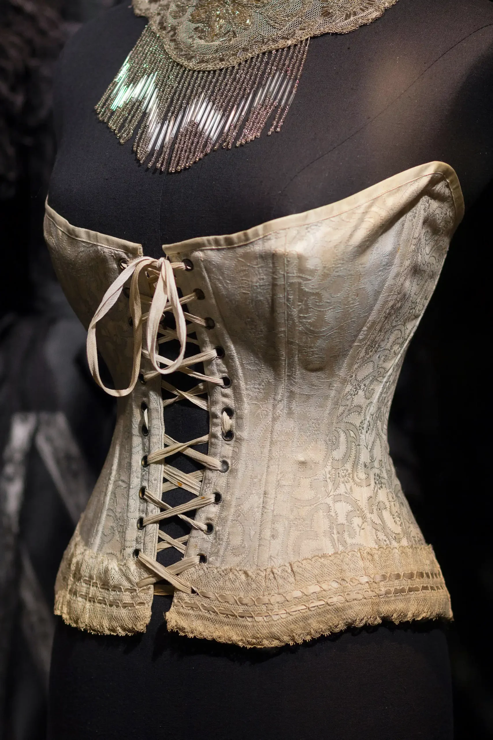Woman in 18Th-Century Corset- Vintage Outfit