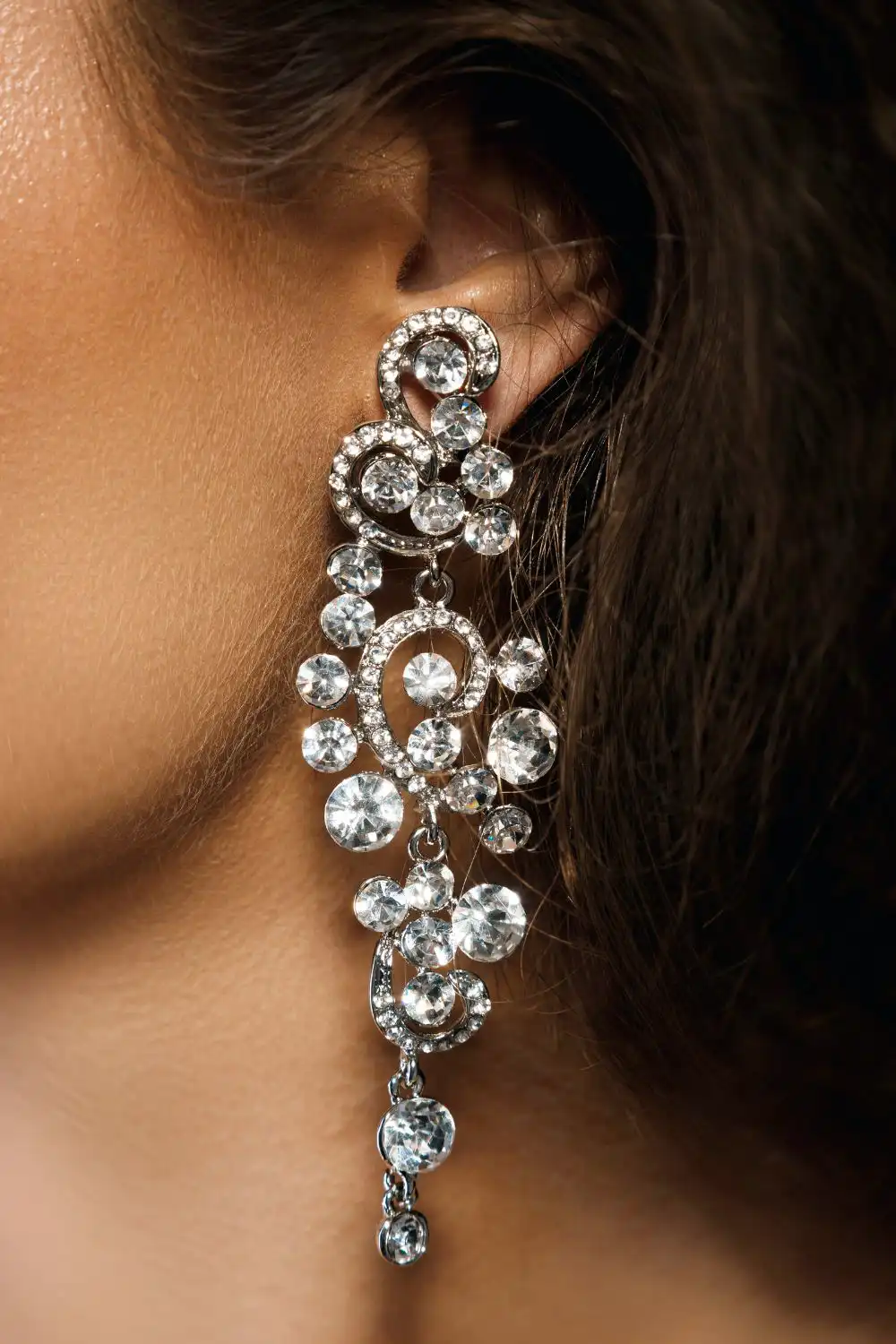 Beautiful Big Earring with Gemstones