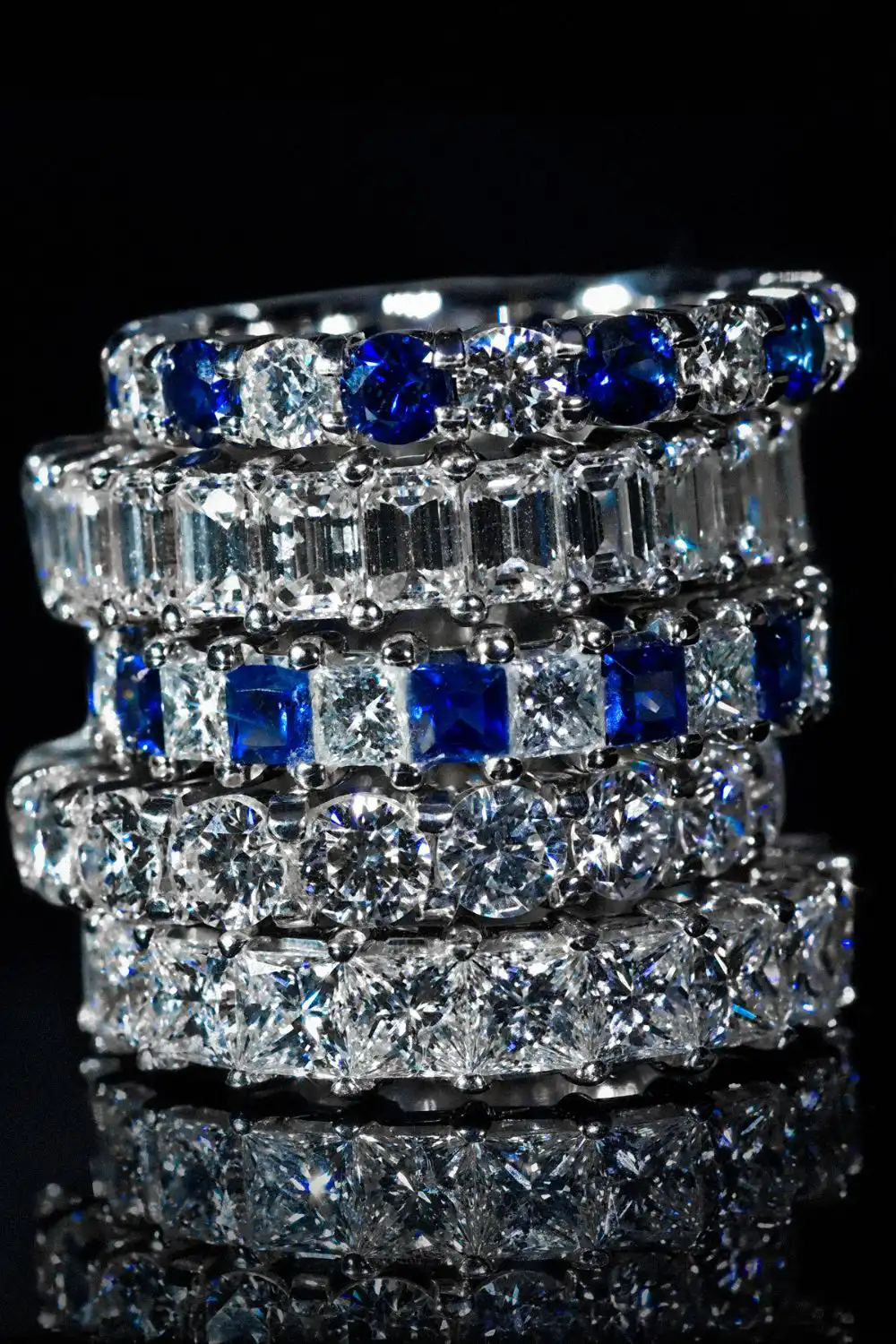 Diamond and Sapphire Rings