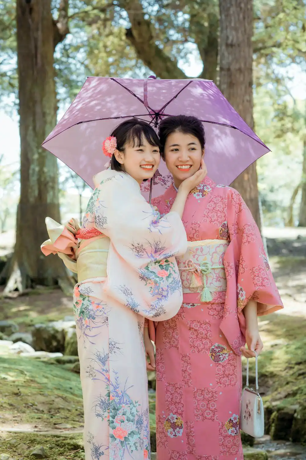 Women Wearing Kimonos